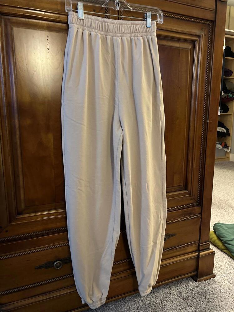 12th Tribe Women’s Sweatpants Sz M/L Tan Beige Color